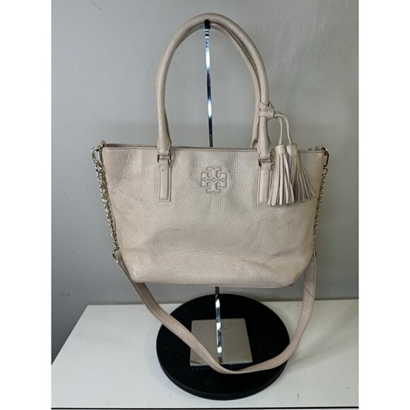 Tory Burch Handbags - Tory Burch Pink Tote Handbag Purse Shoulder Bag Pebbled Leather